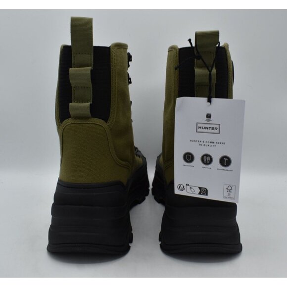 Hunter Womens Size 9 Explorer Desert Boot Utility Green Black Lace Up Boots - Picture 6 of 11